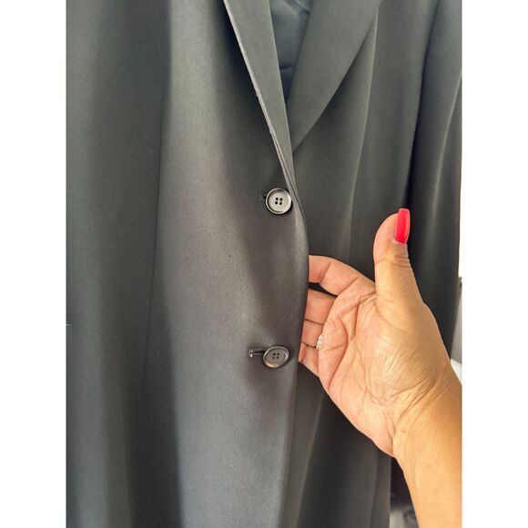 Anne Klein black blazers single breasted 2 button 12/14 - Picture 11 of 12